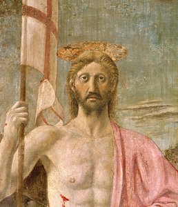 A ressurreição, detalhe de Cristo, c.1463 detalhe afresco de 109787